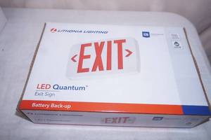 (6ct) NEW Indoor LED Lighted Exit Sign. Model 3BA32