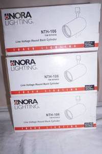 (3ct) NEW Track Lighting Head. Nora Lighting
