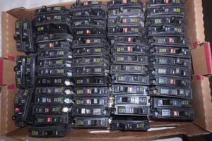 Assortment of Circuit Breakers. Square D QO