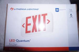 (6ct) NEW Indoor LED Lighted Exit Sign. Model 3BA32