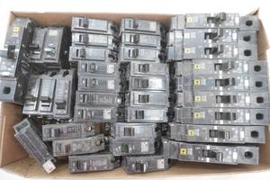 20A Circuit Breakers. Square D EDB14020 20-amp single-pole