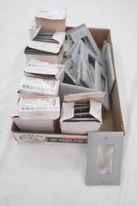 NEW LeGrand commercial grade wall plates. 2097 GTR GREY