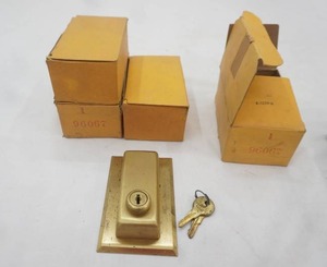 NEW (4ct) Lock wkeys. Brass