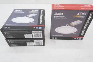 (3ct) NEW juno wafer downlight kit. 6