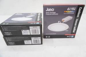 (3ct) NEW juno wafer downlight kit. 6