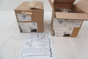 (2ct) NEW Prescolite Liteistry 6 architectural LED Round Downlights