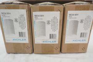 NEW (3ct) Kichler Flush Mount Indoor Ceiling Fixture. 9834WH 1-Light. 65W. BR30