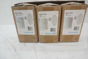 NEW (3ct) Kichler Flush Mount Indoor Ceiling Fixture. 9834WH 1-Light. 65W. BR30