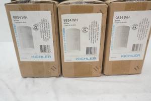 NEW (3ct) Kichler Flush Mount Indoor Ceiling Fixture. 9834WH 1-Light. 65W. BR30