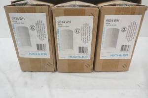 NEW (3ct) Kichler Flush Mount Indoor Ceiling Fixture. 9834WH 1-Light. 65W. BR30