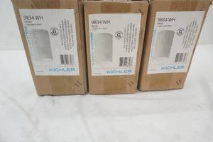 NEW (3ct) Kichler Flush Mount Indoor Ceiling Fixture. 9834WH 1-Light. 65W. BR30