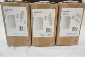 NEW (3ct) Kichler Flush Mount Indoor Ceiling Fixture. 9834WH 1-Light. 65W. BR30