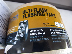 Flashing Tape, Staples, JB Weld