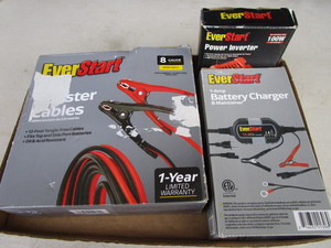 Jumper Cables, Charger, Inverter