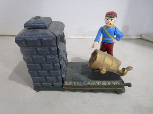 Artillery Mechanical Bank