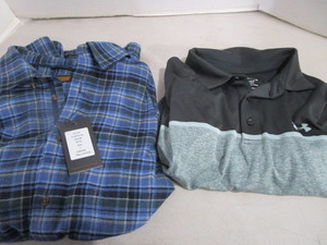 Lenor Romano Plaid & Under Armor Golf Shirts