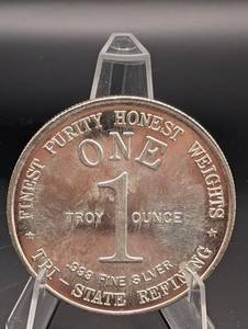 First State Refining 1 oz .999 Fine Silver Round