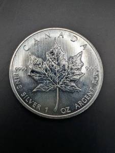 Canada Maple Leaf 1 oz Silver round