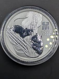Perth Mint Lunar II Year of the Mouse 2020 12 oz Silver coin