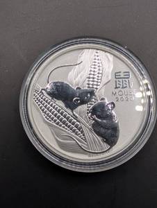 Australia 2020 Year of the Mouse Silver Coin. 12 oz .9999