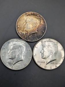 1964 Kennedy Half Dollars - Lot of 3