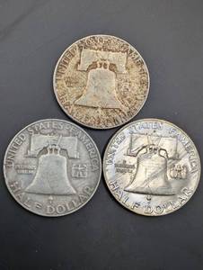 Franklin Half Dollars (Lot of 3)