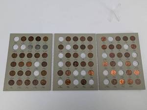 US Lincoln Cent Collection - Wheat Reverse & Steel Cents, 1941-1970s (3-Panel Album)