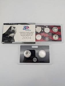 United States Mint 50 State Quarters Silver Proof Set 2004