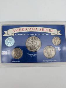 Americana Series Vanishing Classics Collection 5-Coin Set - Blue Display Panel