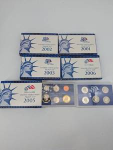 United States Mint Proof Sets (2001-2003, 2005-2006) (Lot of 5)