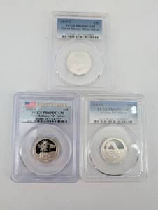 90% Silver PCGS PR69DCAM National Park Quarters Lot of 3 Great Smoky Mountains, Arches, Fort McHenry