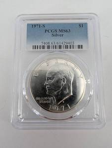 40% Silver Eisenhower Dollar MS63