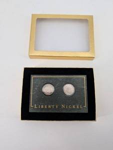Liberty Nickel 2-Coin Presentation Set in Green Marble Card & Gold Box