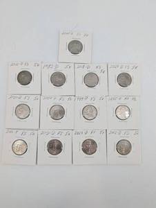 Jefferson Nickels FS58 - Mixed Years (13 coins)