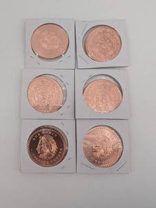 1oz Copper Rounds Assortment (Lot of 6)
