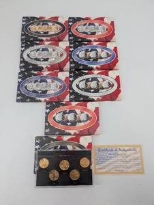 2002 Gold Edition State Quarter Collection - 6-Box Set with Certificate of Authenticity