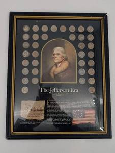 Nickel Display - The Jefferson Era Vintage US Nickels Collection