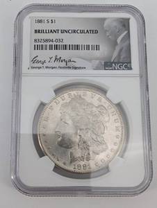 1881-S Morgan Silver Dollar - Brilliant Uncirculated (San Francisco Mint)