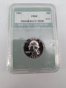 Numistrust Corporation 1963 Washington Quarter PR68 (25C)