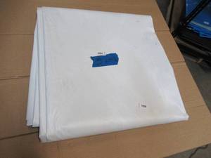 NEW Vinyl Tarp - 11 x 25  White  White Vinyl tarp - 9 oz. Lightweight Duty