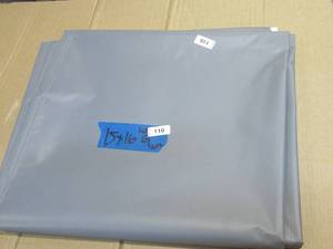 NEW Vinyl Tarp - 15 x 16  Gray  White Vinyl tarp - 9 oz. Lightweight Duty