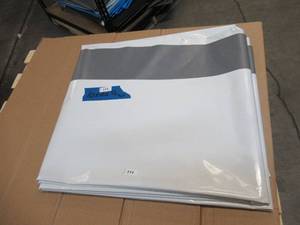 NEW Vinyl Tarp - 10 x 20  Gray  White Vinyl tarp - 7 oz. Lightweight Duty