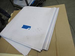 NEW Vinyl Tarp Remnant - 10 x 40  White  White Vinyl tarp - 15 oz. Midweight Duty