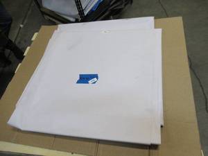 NEW Vinyl Tarp Remnant - 10 x 30  White  White Vinyl tarp - 15 oz. Midweight Duty