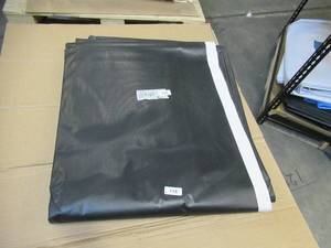 NEW Vinyl Tarp - 16 x 40  Black  White Vinyl tarp - 9 oz. Lightweight Duty