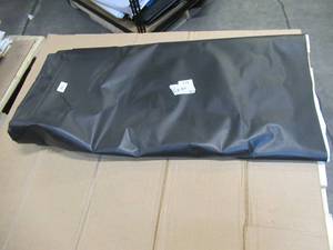 NEW Vinyl Tarp - 6 x 100  Black  White Vinyl tarp - 9 oz. Lightweight Duty