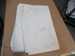NEW Vinyl Tarp Remnant - 5 x 27  White  White Vinyl tarp - 20 oz. Heavyweight Duty