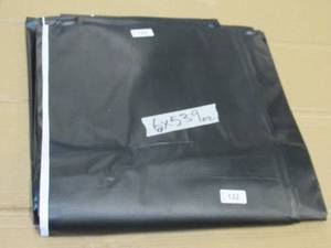 NEW Vinyl Tarp - 6 x 53  Black  White Vinyl tarp - 9 oz. Lightweight Duty