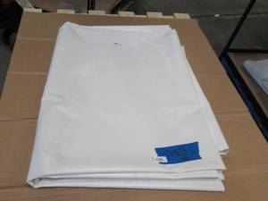 NEW Vinyl Tarp Remnant - 10 x 16  White  White Vinyl tarp - 13 oz. Midweight Duty