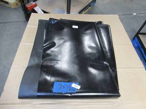 NEW Vinyl Tarp Remnant - 7 x 10  Black  Black Vinyl tarp - 20 oz. Heavyweight Duty
